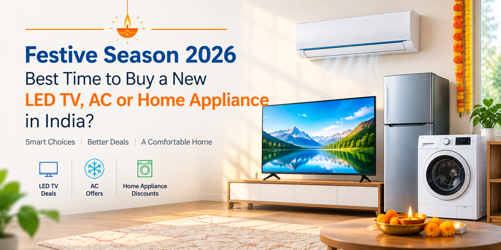 Festive Season 2026: Best Time to Buy a New LED TV, AC, or Home Appliance in India?